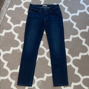 Women's Classic Dark Blue Slim Jeans